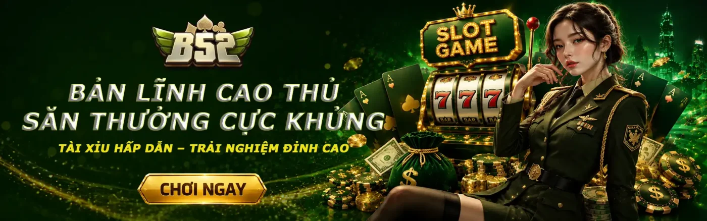 banner b52club slot game
