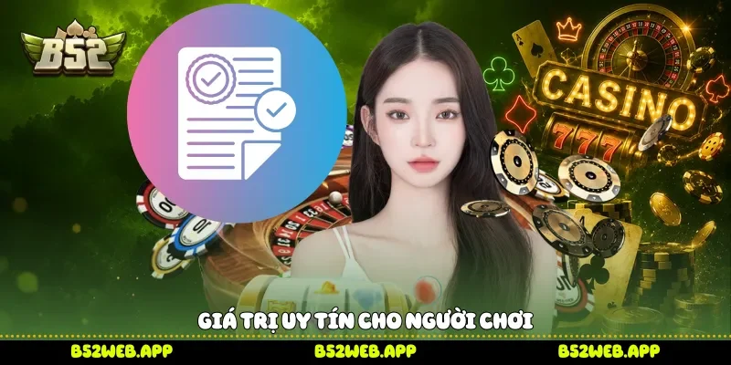Giá trị uy tín cho người chơi