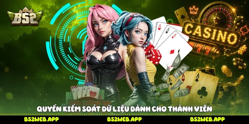 Quyền kiểm soát dữ liệu dành cho thành viên 